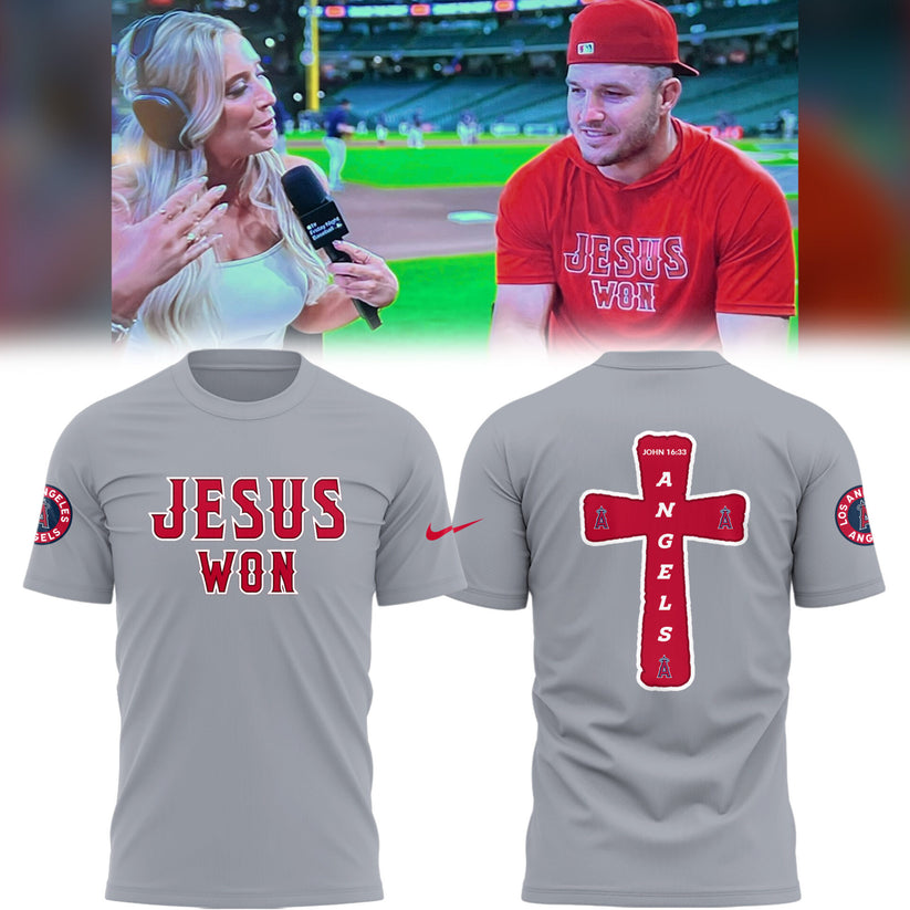 Los Angeles Angels Limited Edition Jesus Won Shirt ✝️⚾