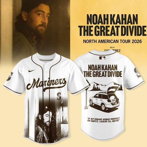 _ Seattle Mariners x Noah Kahan – “The Great Divide Tour 2026” Jersey Collection