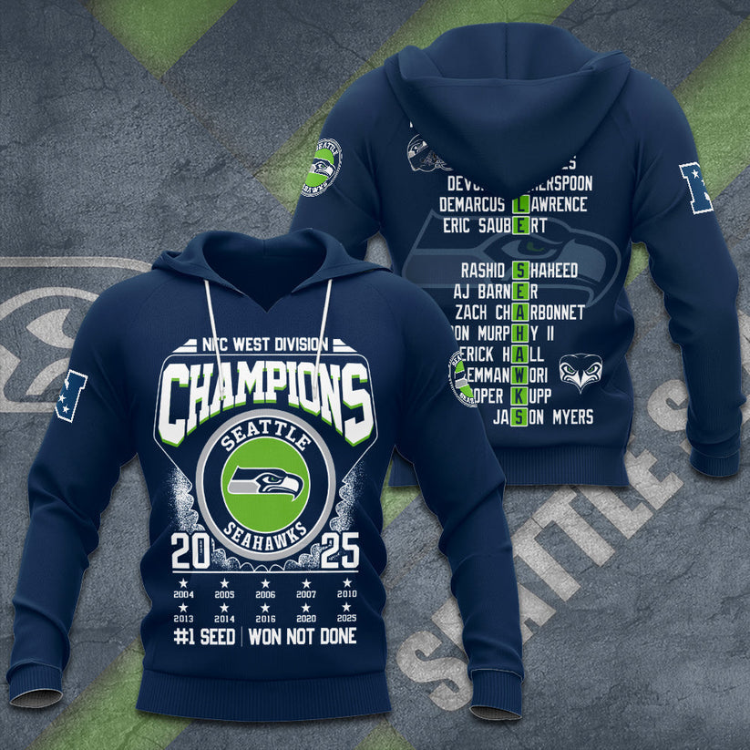 Seattle Seahawks 2025 NFC Conference Champions Hoodie