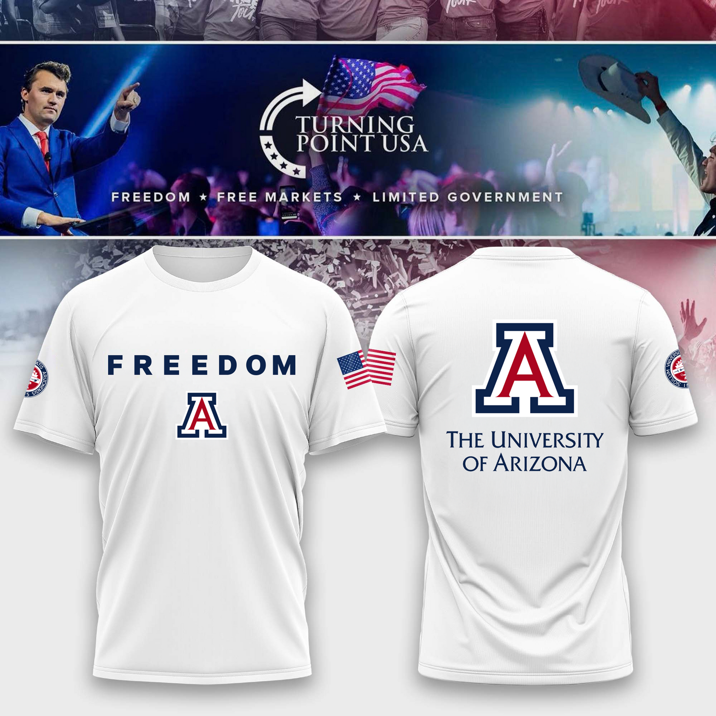 Arizona University Freedom Tshirt