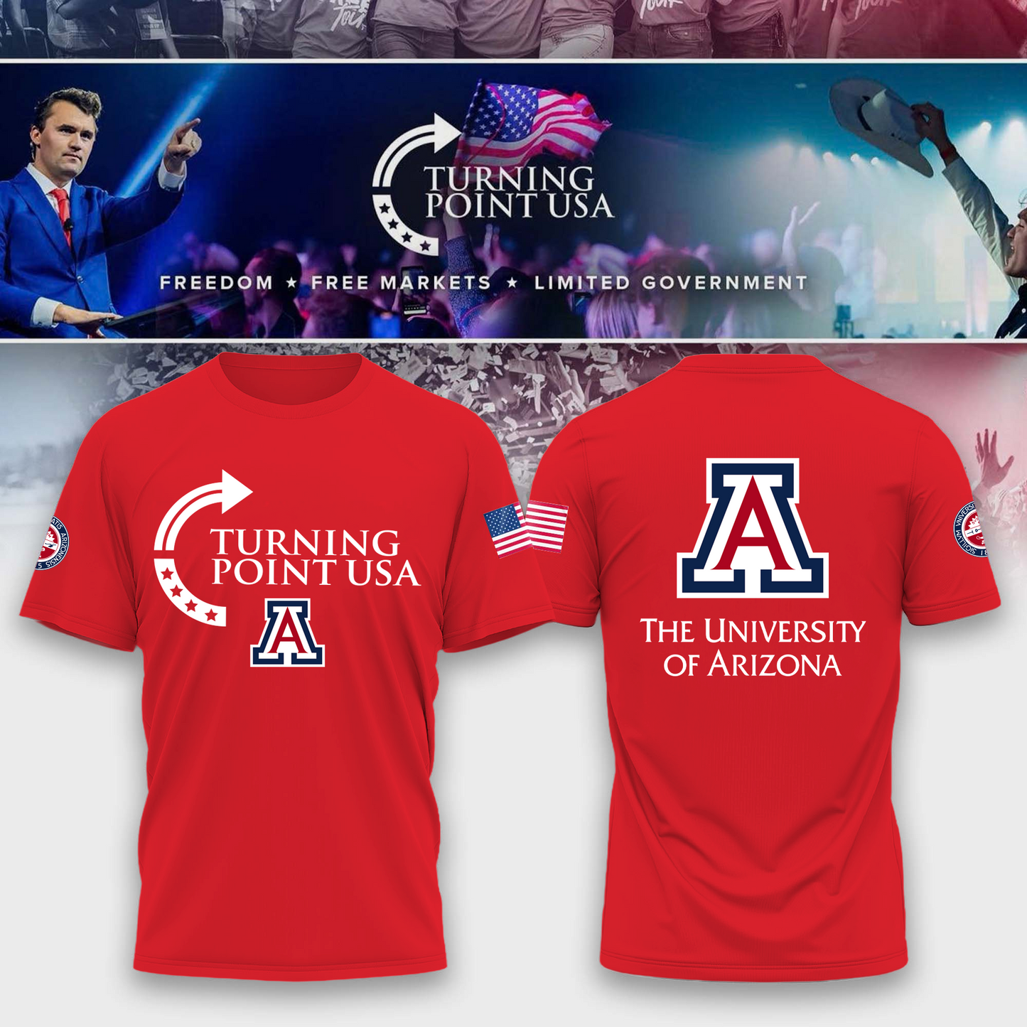 Arizona University Freedom Tshirt