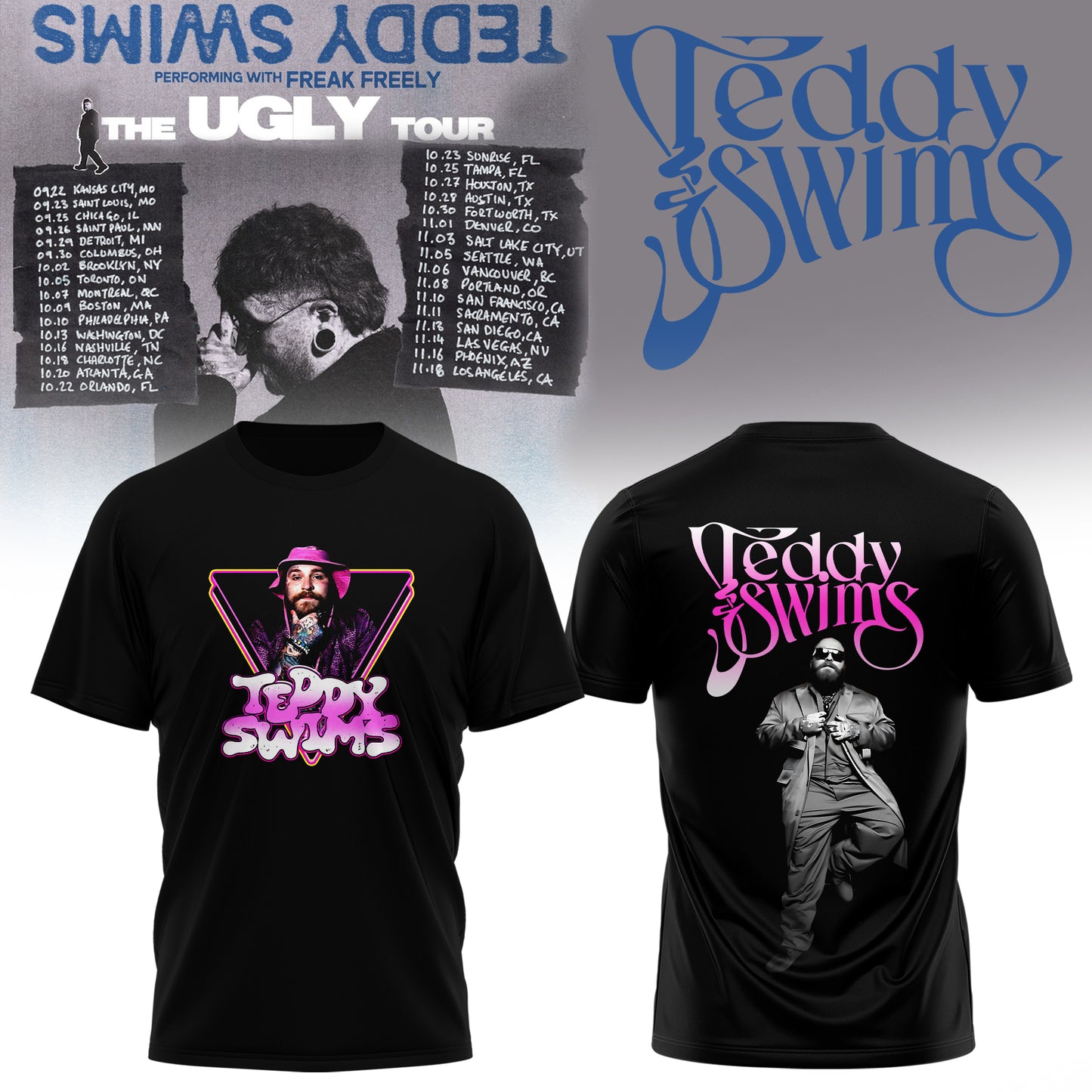 🔥 TEDDY SWIMS 2026 TOUR MERCH T-SHIRT – LIMITED EDITION 🎤