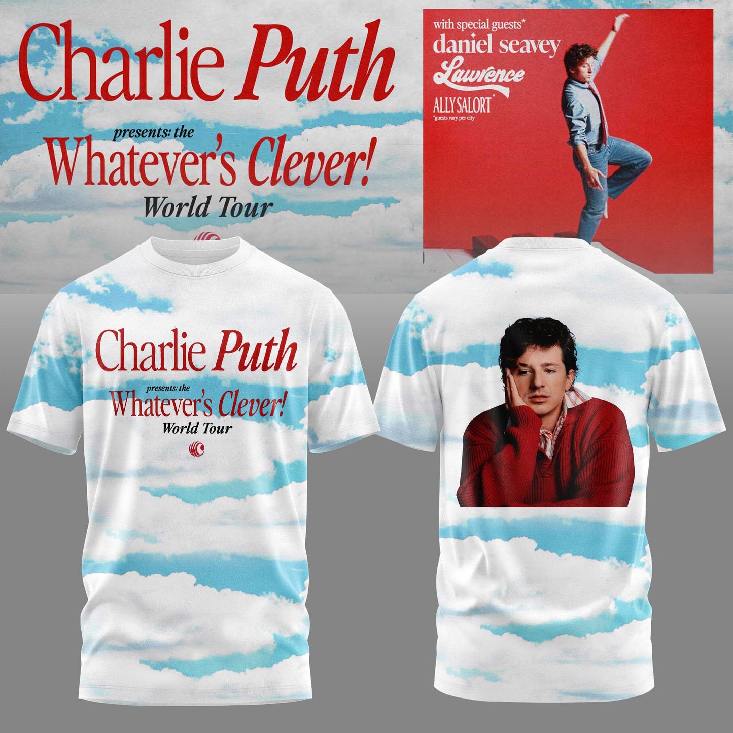 Charlie Puth: Whatever’s Clever! World Tour Limited T-Shirt