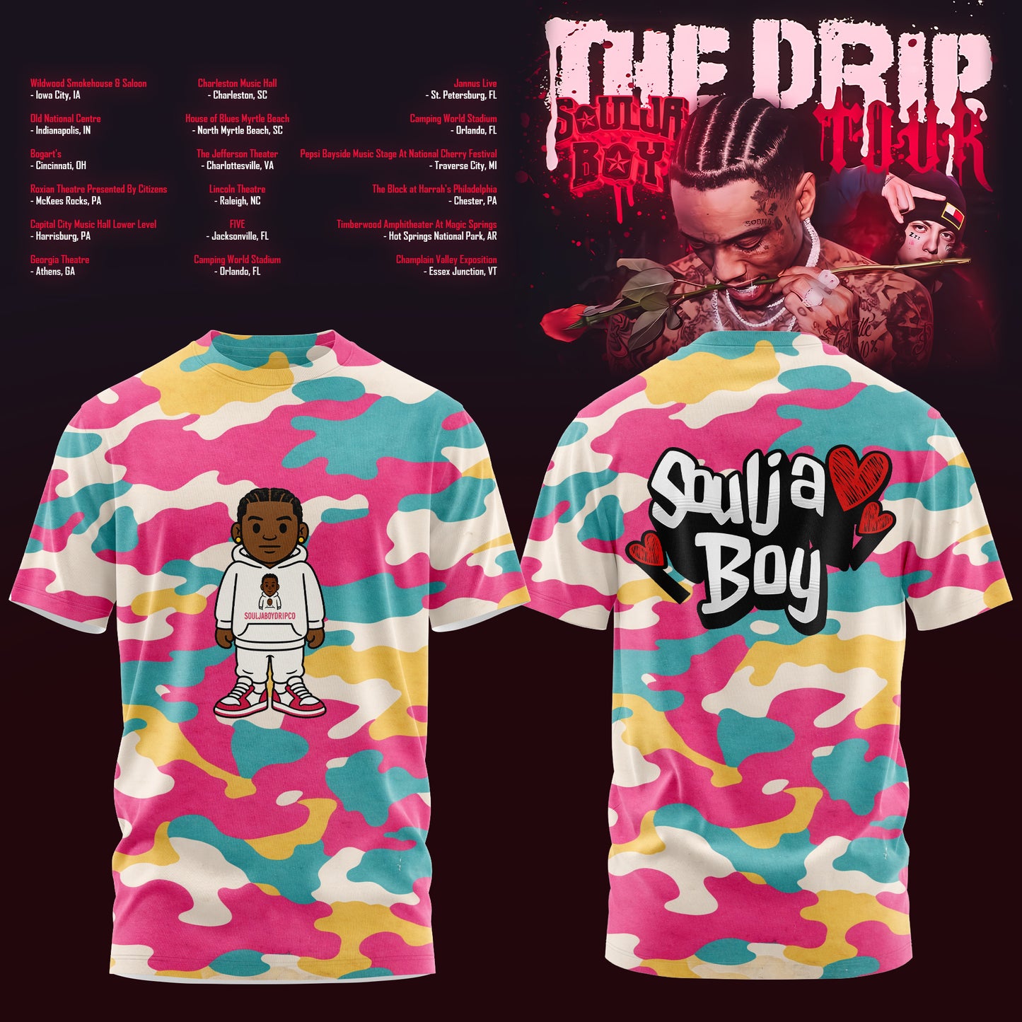 _SOULJA BOY LIMITED DRIP 2026 TOUR T-SHIRT MERCH IS HERE