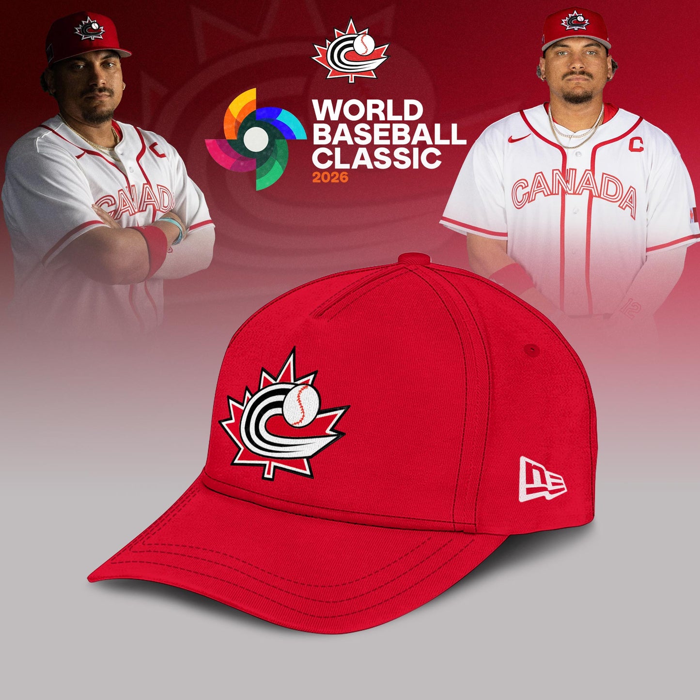 Canada Baseball 2026 World Baseball Classic Custom Jersey – Red