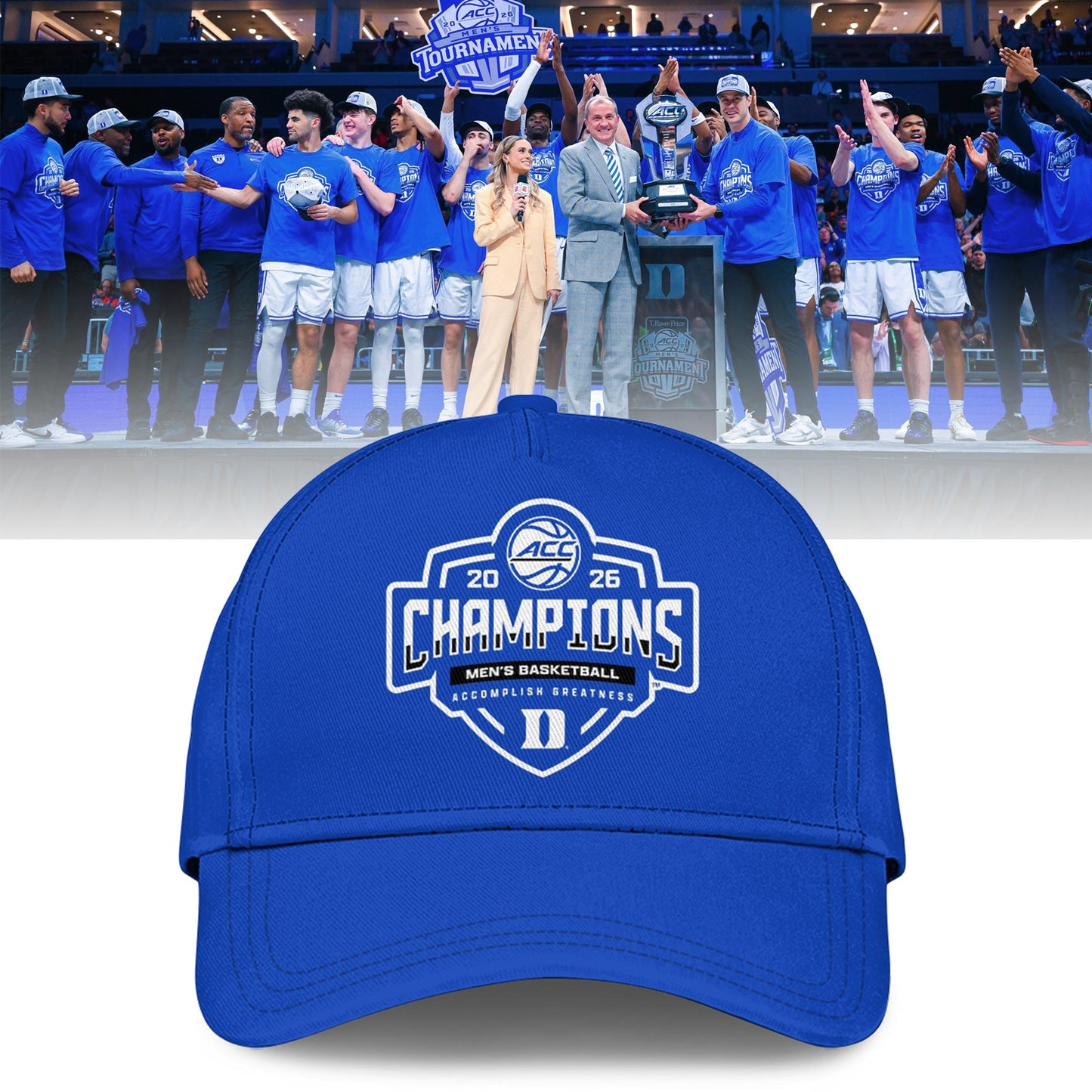 Duke 2026 ACC Men’s Basketball Tournament Champions Locker Room Sweatshirt