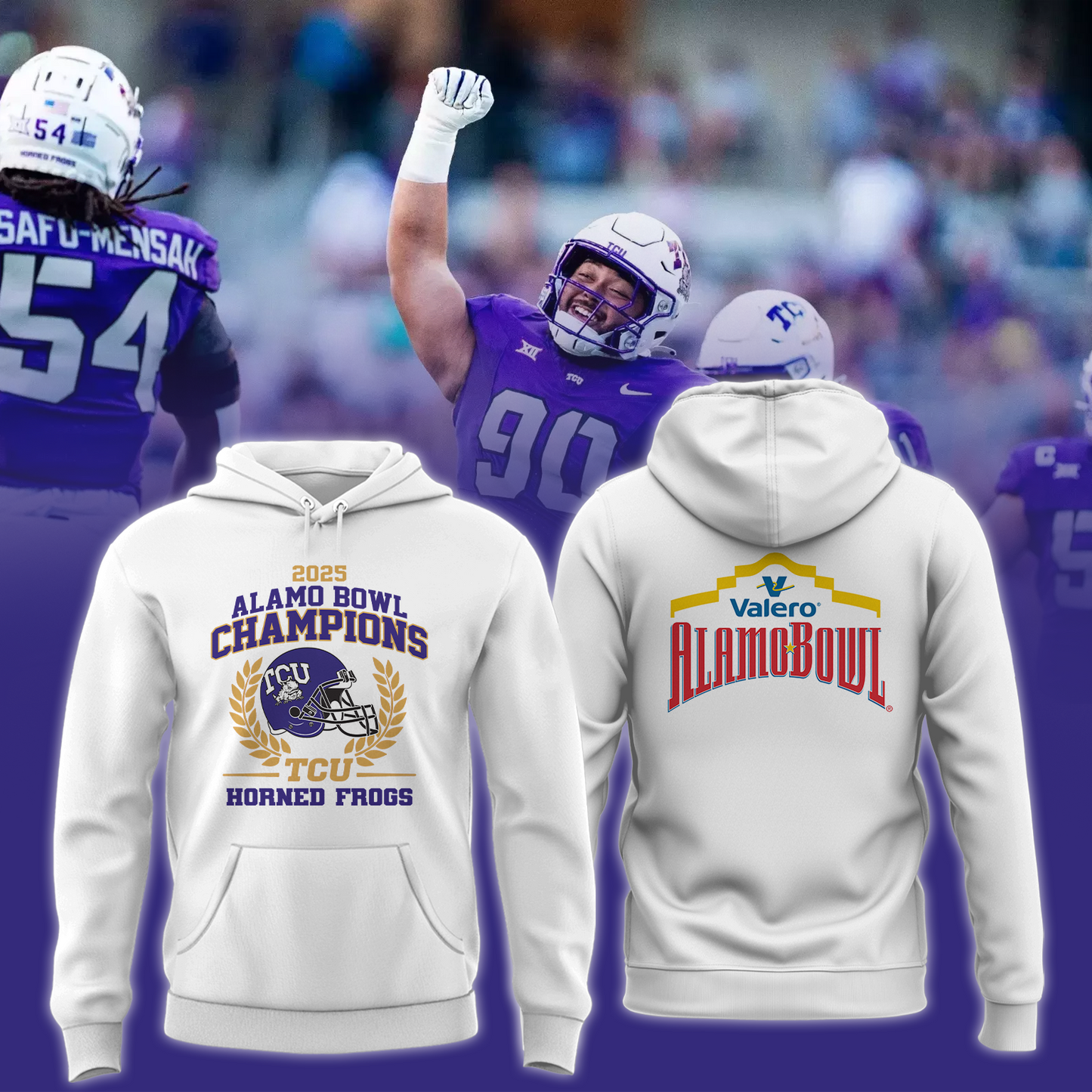 TCU 2025 VALERO ALAMO BOWL Champions Hoodie Limited Edition