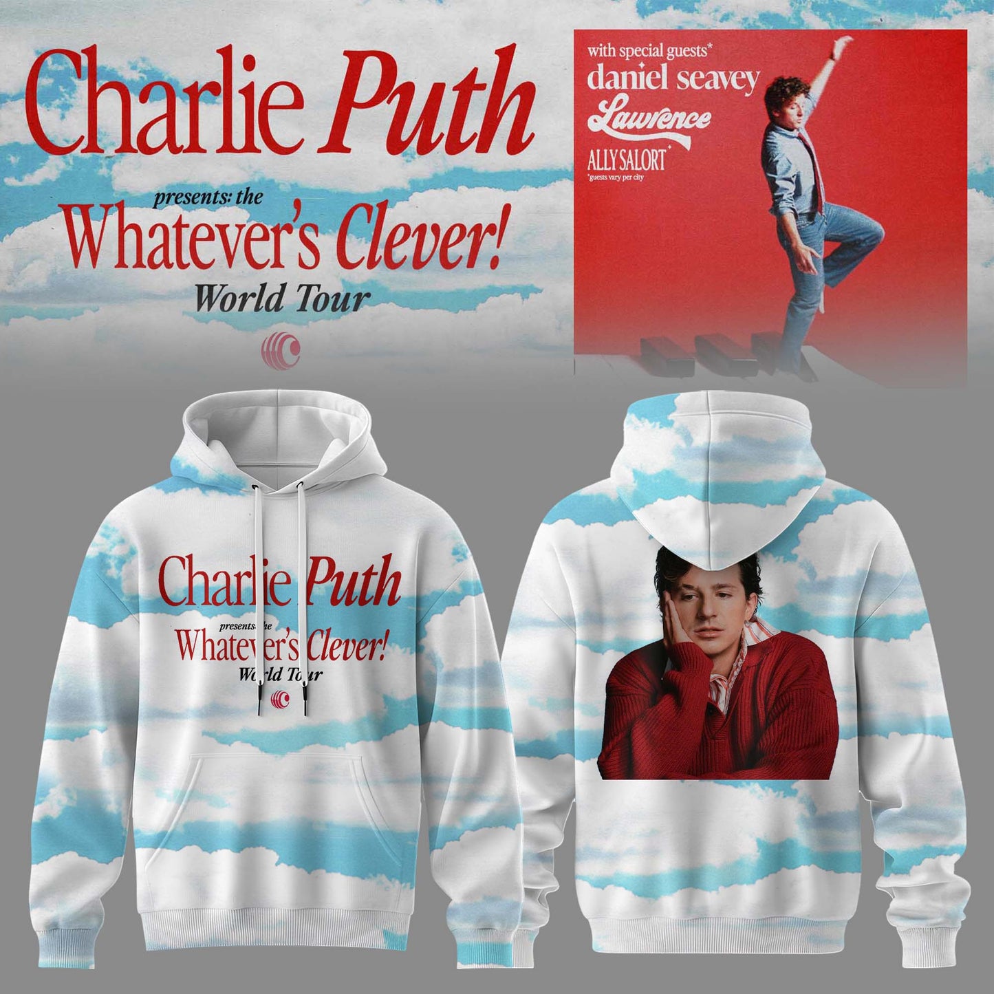 Charlie Puth: Whatever’s Clever! World Tour Limited Hoodie