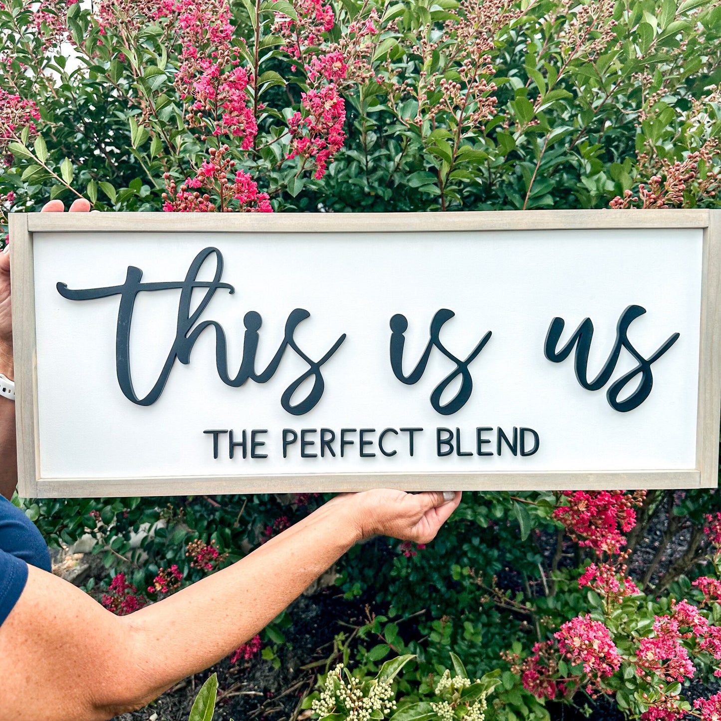 Blended Family Wood Sign, This Is Us, Housewarming Gift, Blended Family Wedding Gift, The Perfect Blend, 3D Lettering