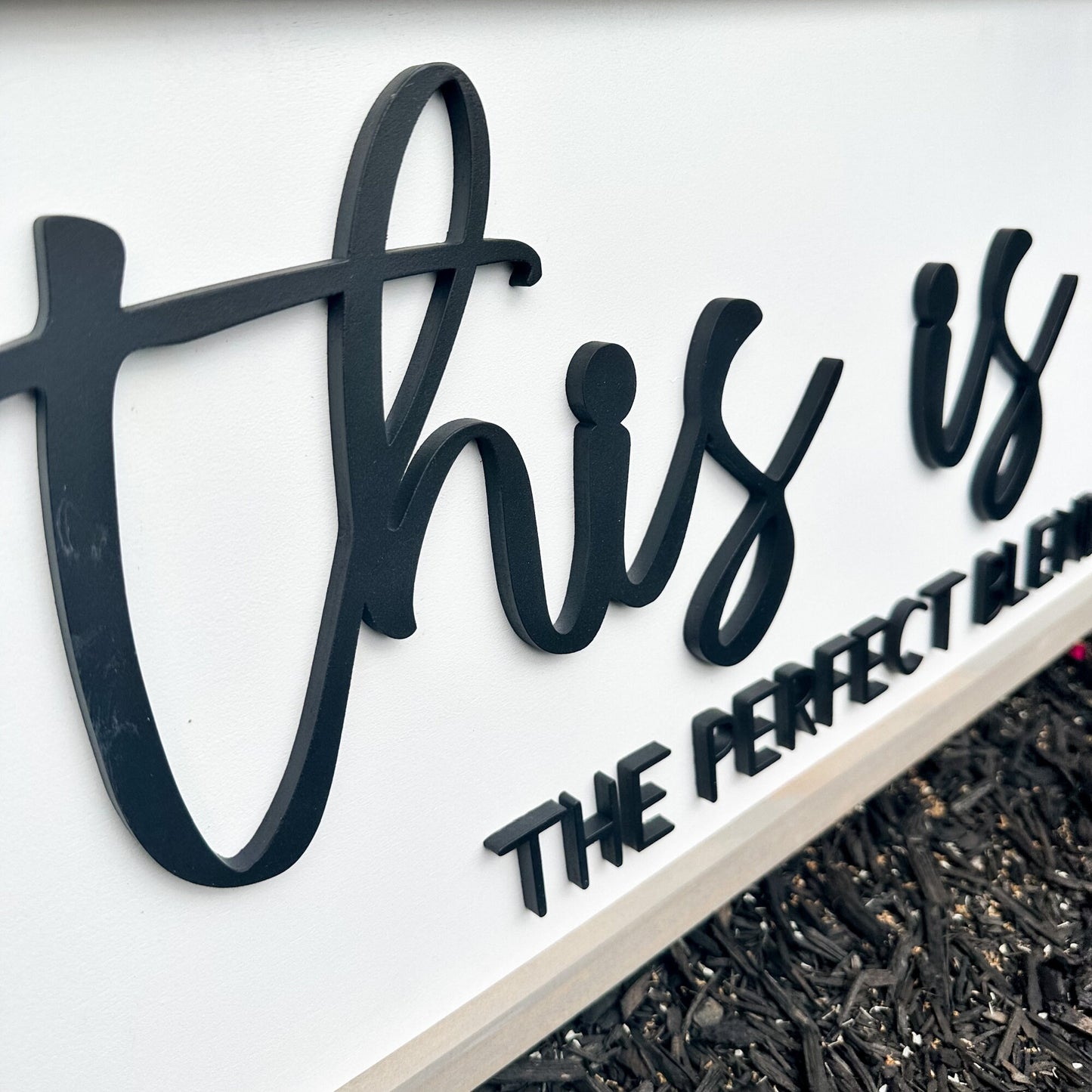 Blended Family Wood Sign, This Is Us, Housewarming Gift, Blended Family Wedding Gift, The Perfect Blend, 3D Lettering