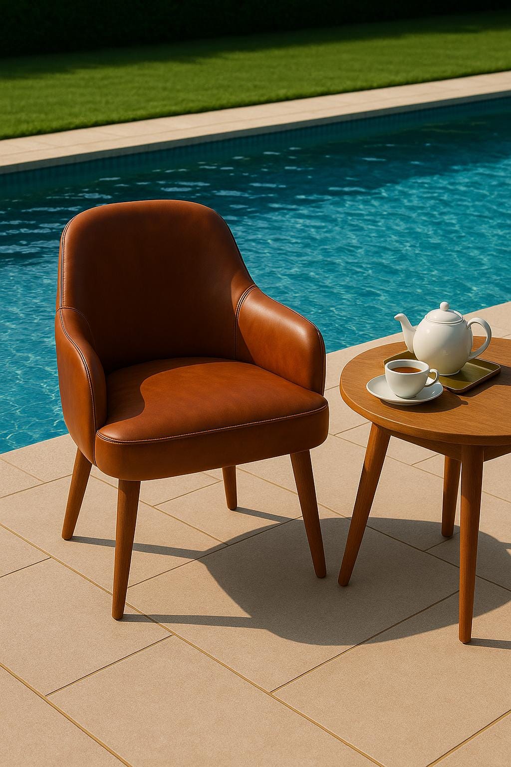 Handmade Moroccan Leather Desk Chair: Modern Accent Seating