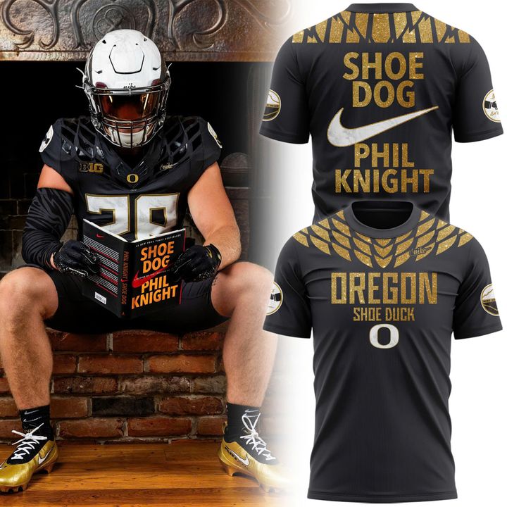 Oregon Duck Shoe Duck "Shoe Dog Phil Knight" T-shirt