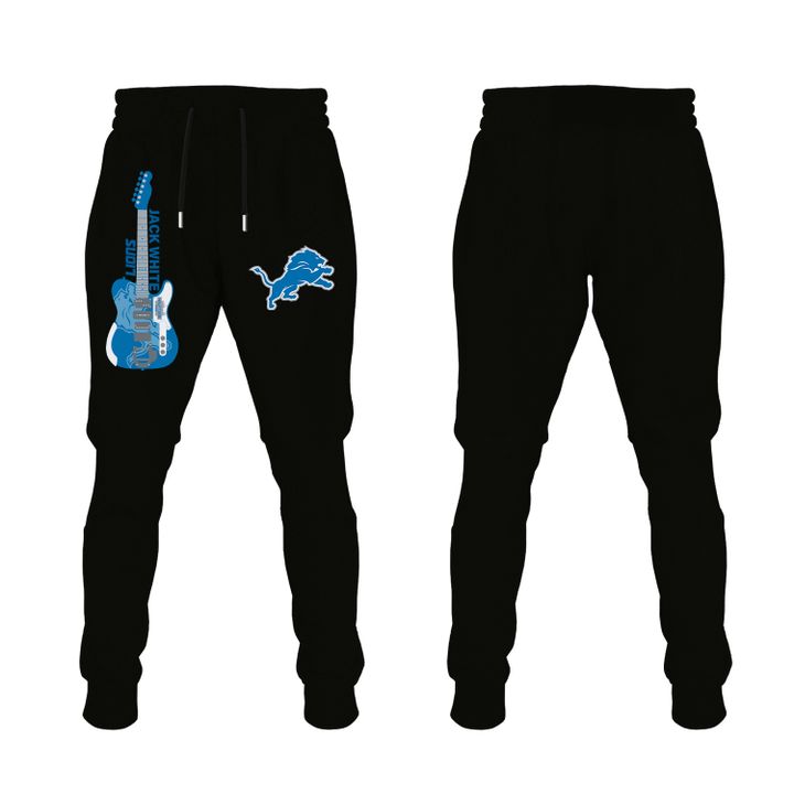 Detroit Lions x Jack White Thanksgiving Halftime Show Black Hoodie - Signature