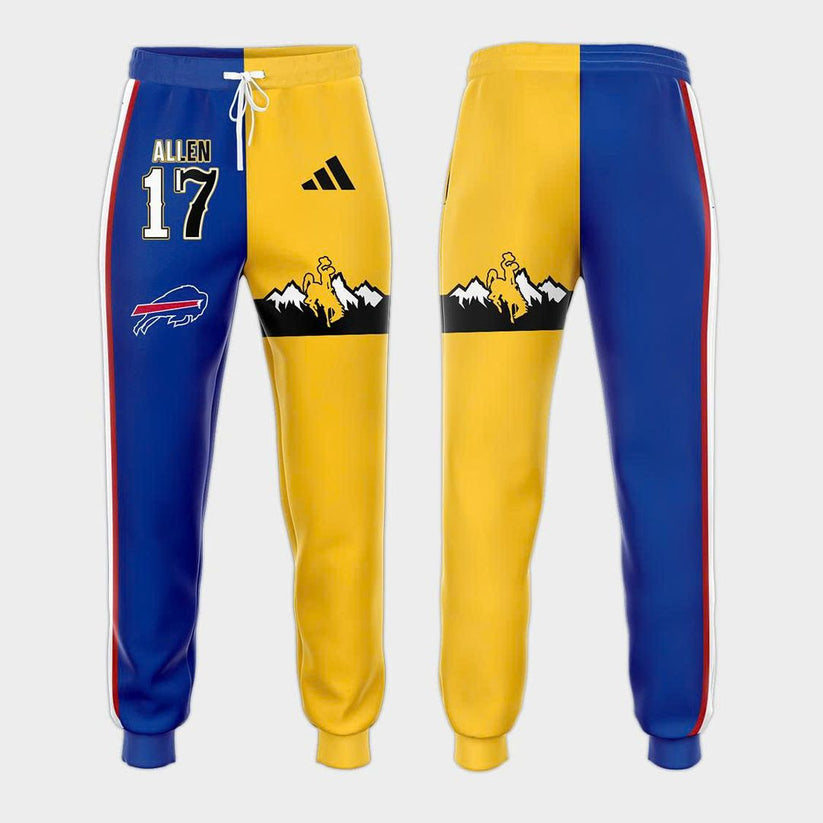 Josh Allen #17 Buffalo Bills x Wyoming Cowboys Zip Hoodie
