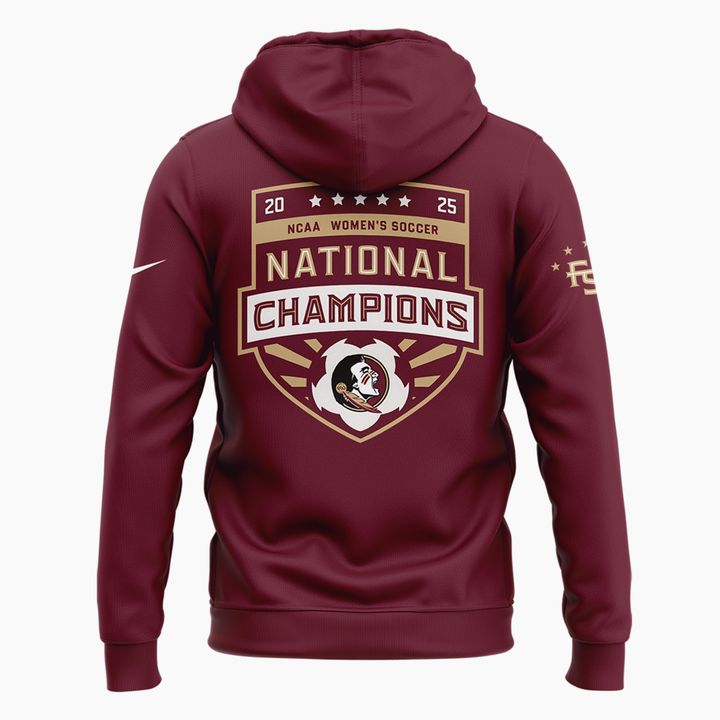 2.Limited Edition FSU women's soccer NATIONAL CHAMPIONS Hoodie 2025