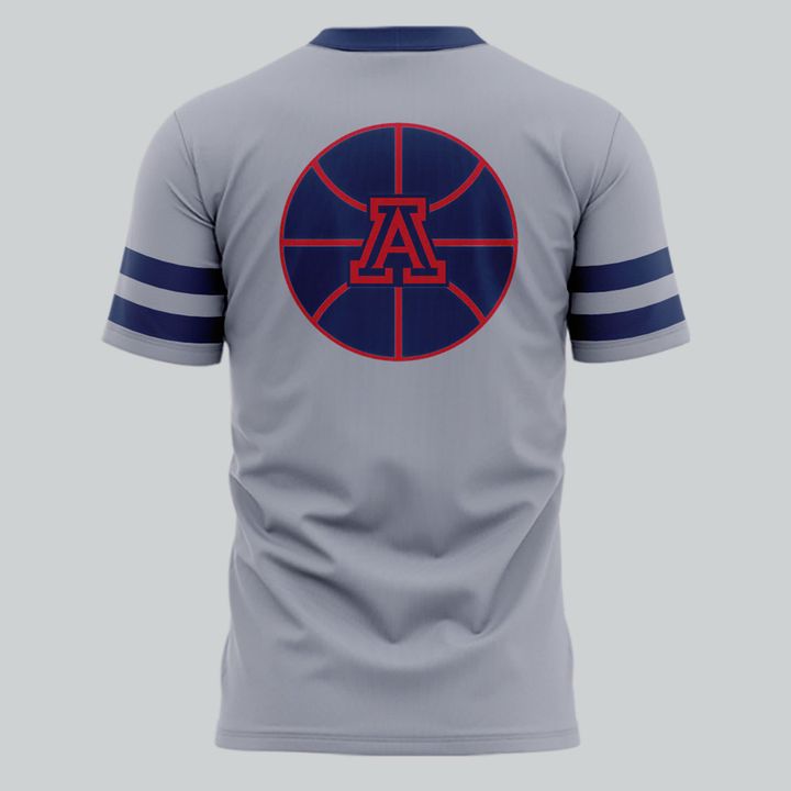 Gray Arizona Basketball Uniform T-Shirt - Limited Edition