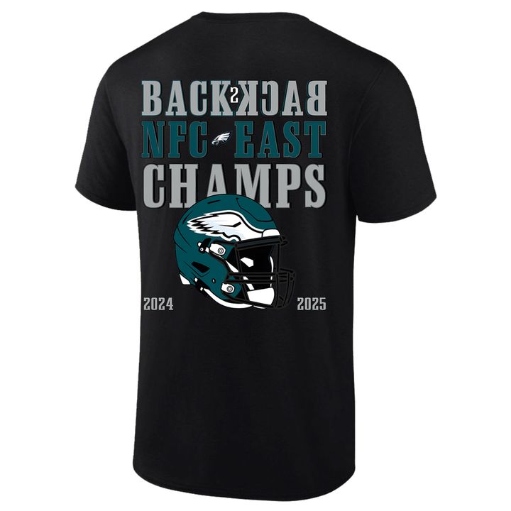 Limited edition Philadelphia Eagles 2025 NFC East Division Champions Locker Room Trophy Collection T-Shirt for fans