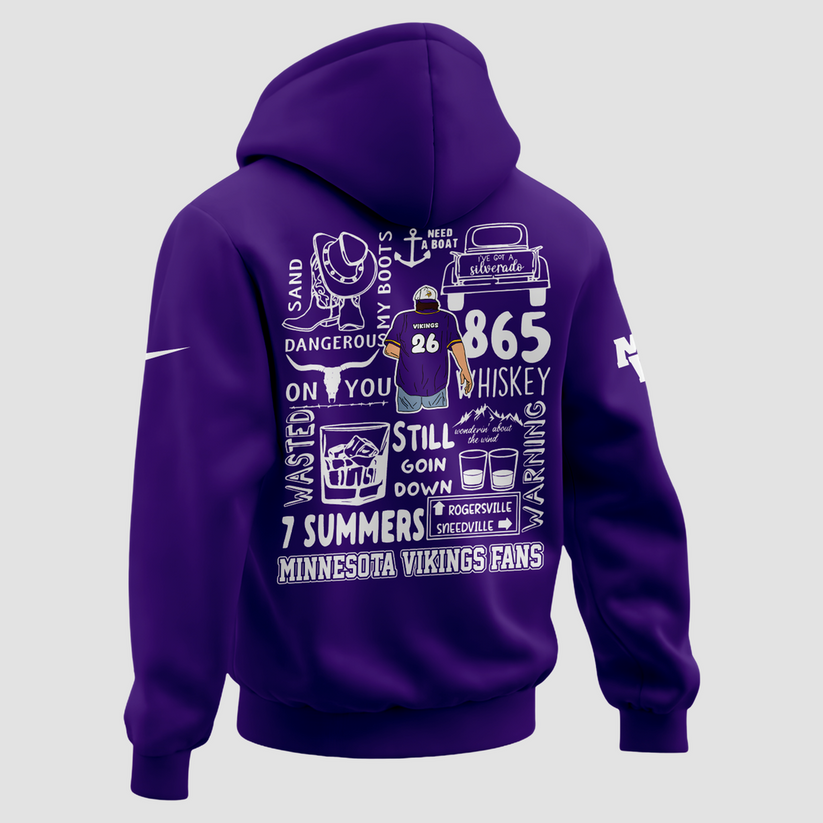 Minnesota Vikings 2026 Exclusive Morgan Wallen Hoodie