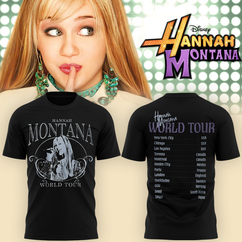 Limited edition Hannah Montana World Tour T-shirt
