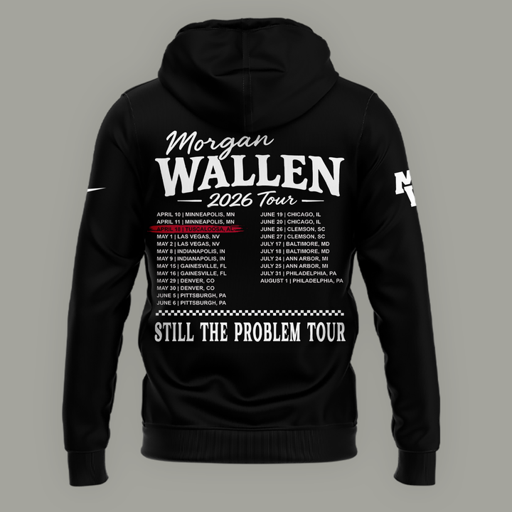 Exclusive Morgan Wallen x Alabama Football "Still The Problem Tour 2026" Bryant–Denny Stadium Hoodie for fans!