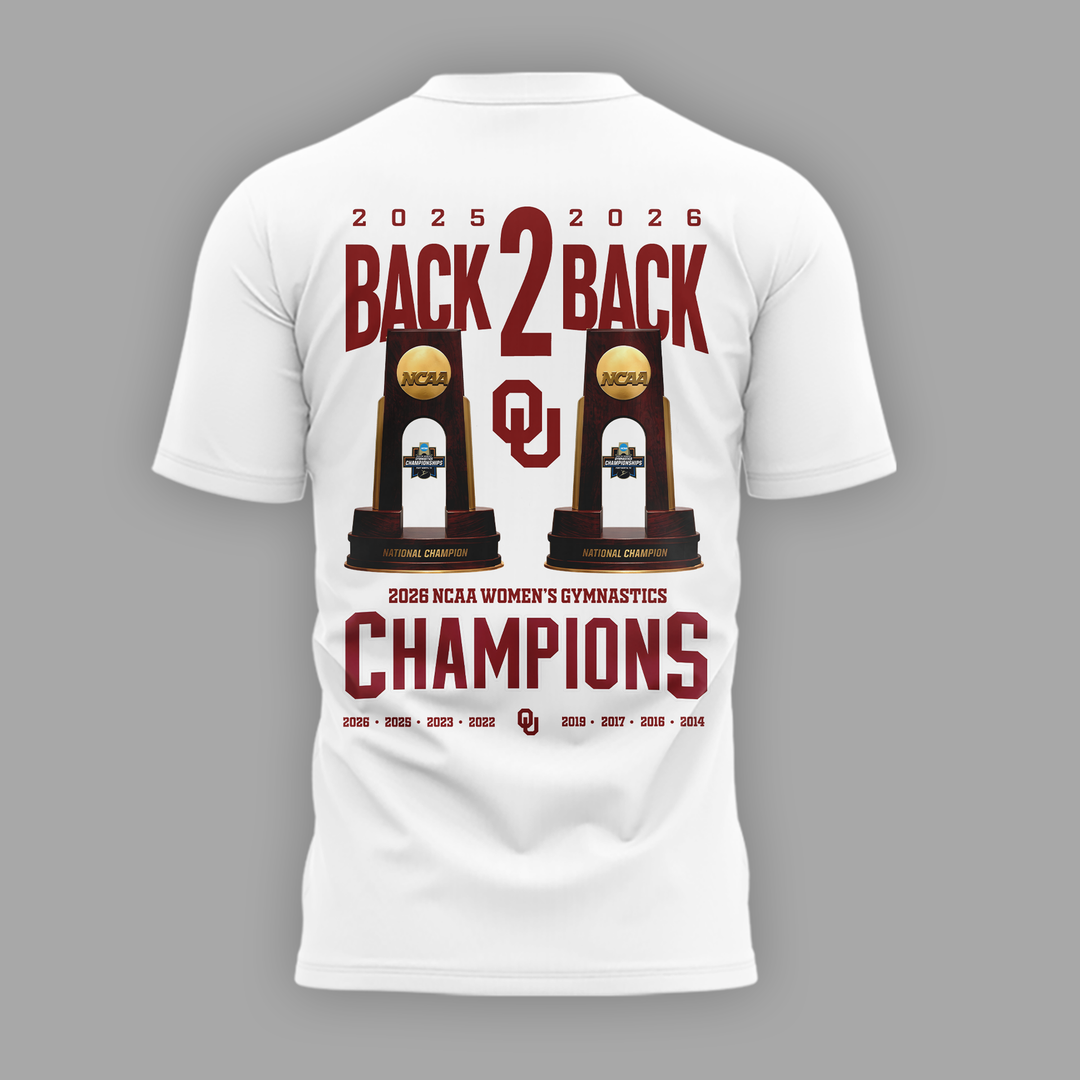 Oklahoma Women's Gymnastics 2026 NCAA National Champions T-Shirt
