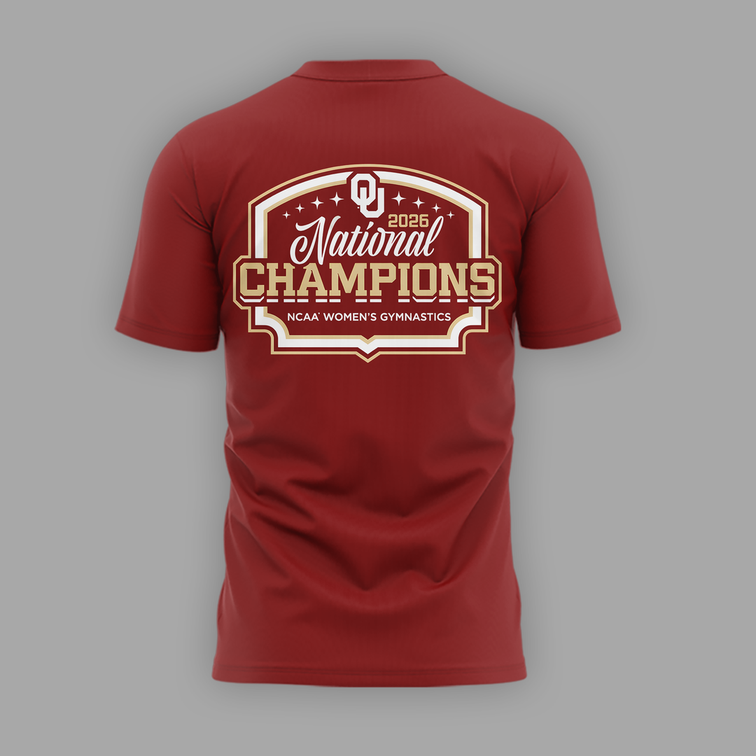 Oklahoma Women's Gymnastics 2026 NCAA National Champions T-Shirt