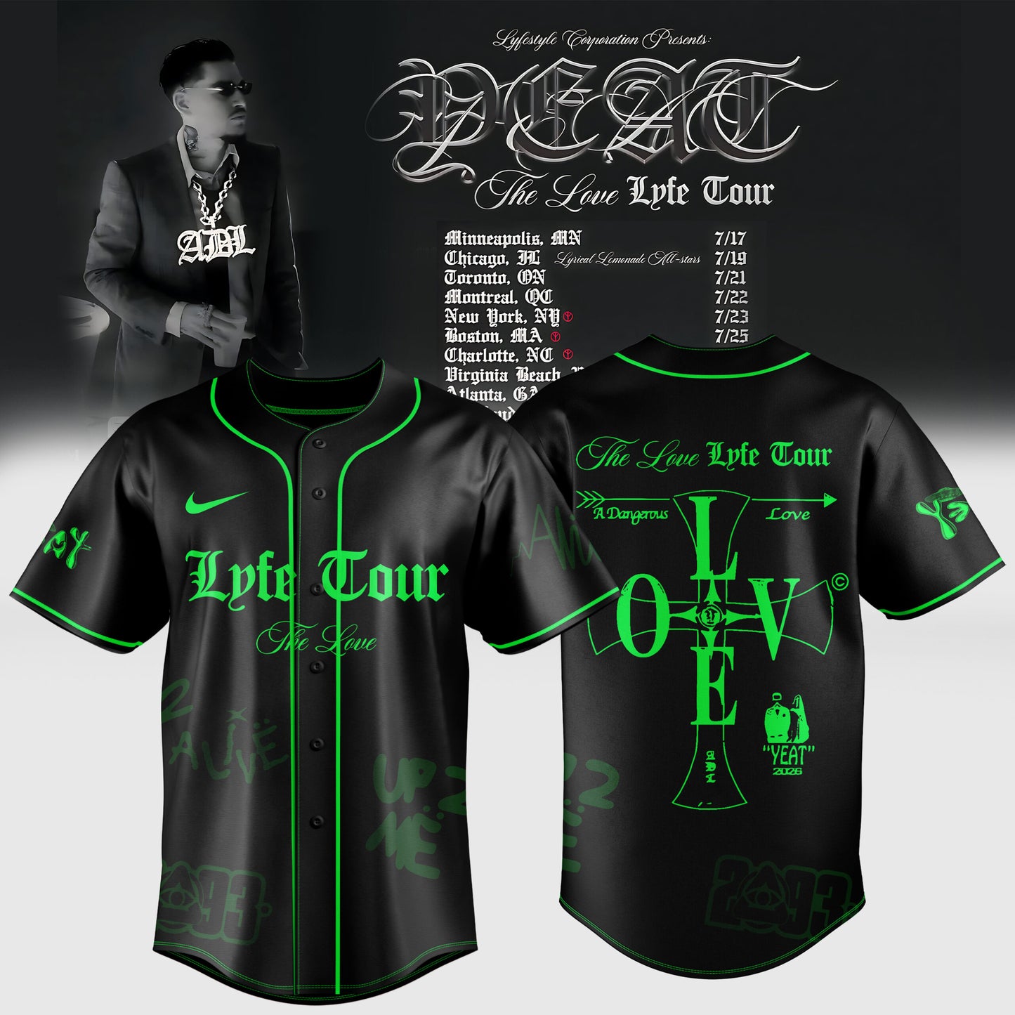 YEAT LOVE COLLECTION – 2026 TOUR MERCH