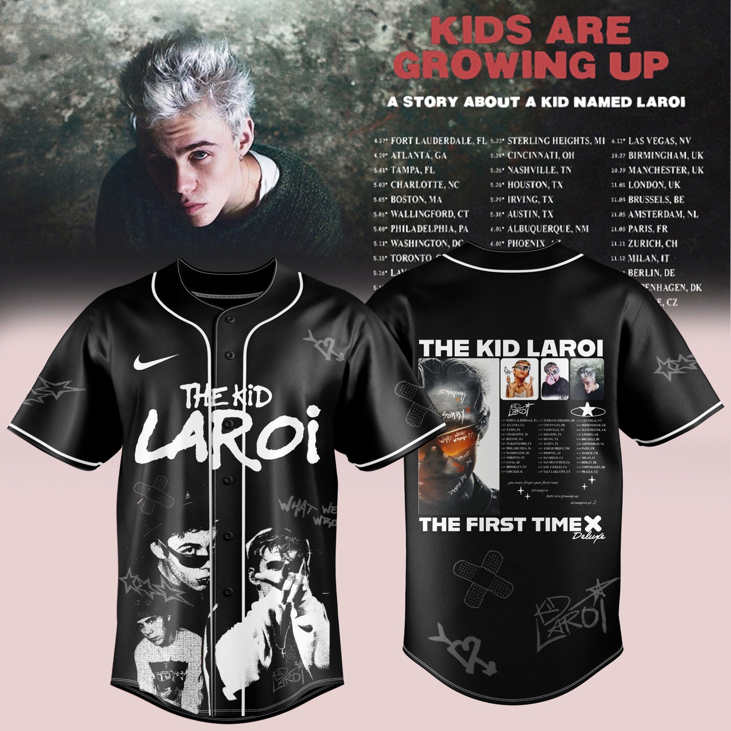 THE KID LAROI TOUR MERCH 2026 JERSEYS ARE HERE 💔🔥