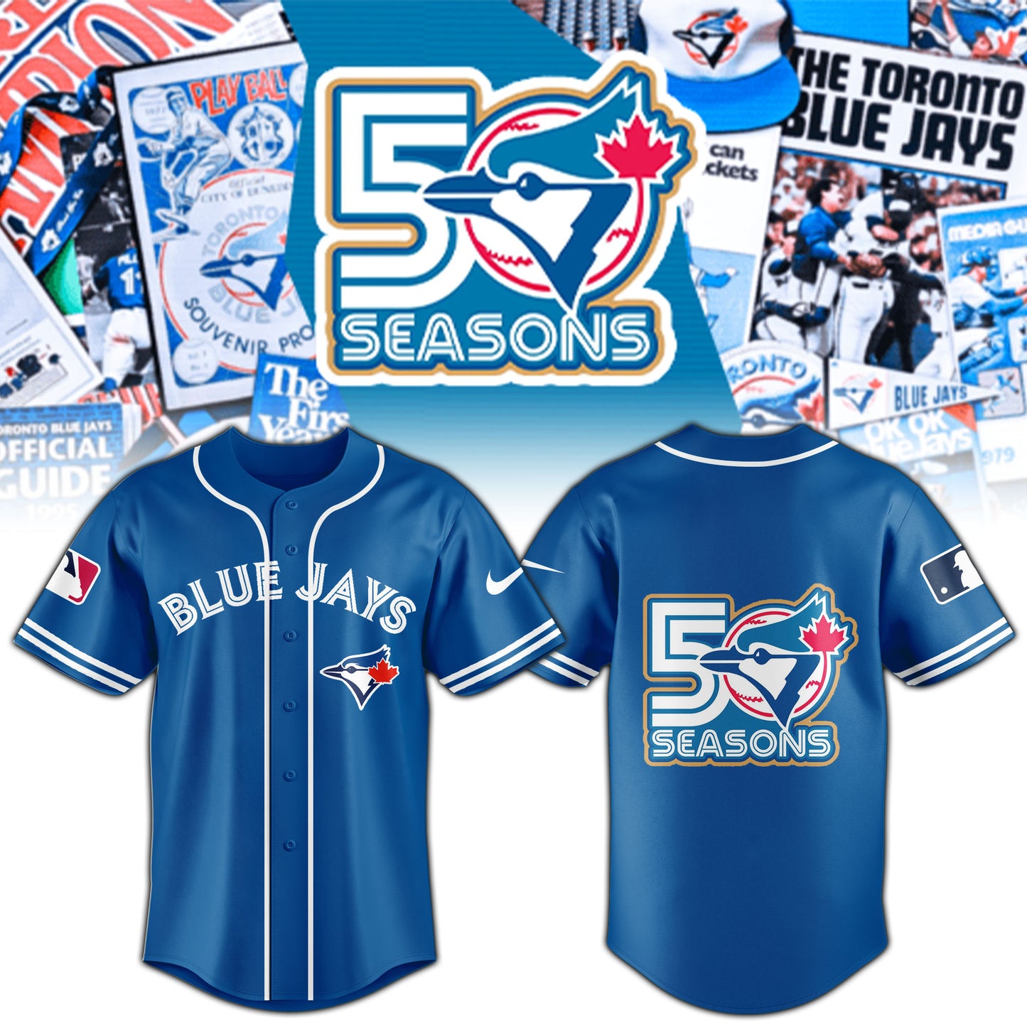 Toronto Blue Jays x 50th Anniversary Commemorative Jersey Blue | Limited Edition