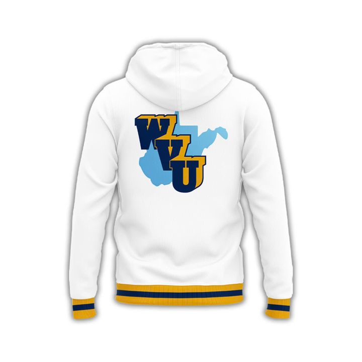 Special WVU Men's Basketball Uniform Hoodie.
