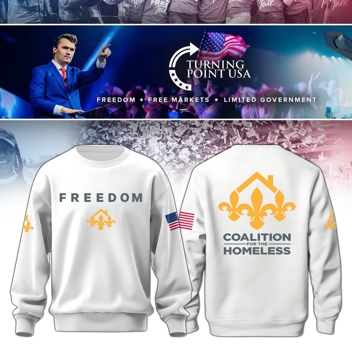 Coalition for the Homeless Freedom Sweatshirt