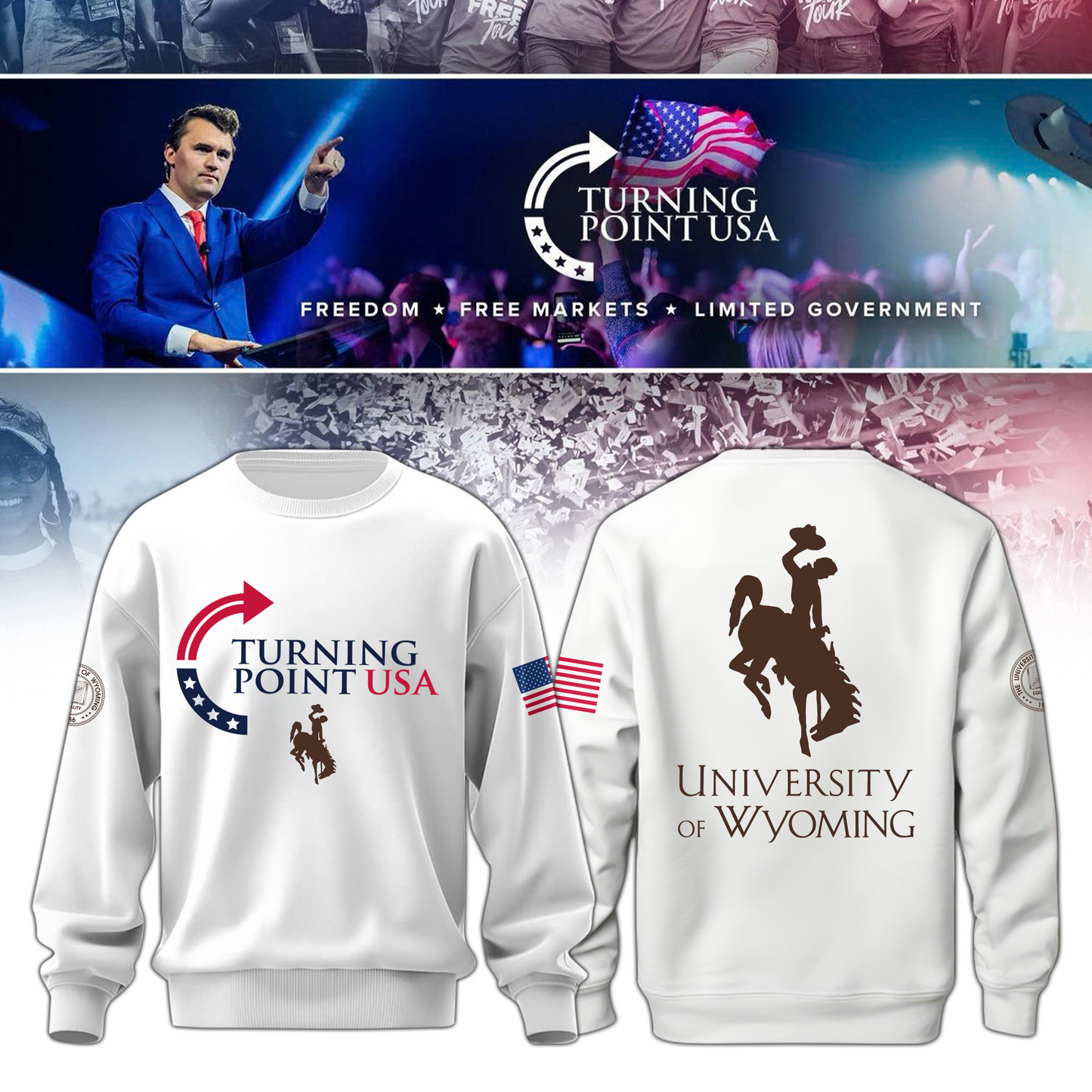University of Wyoming x Turning Point USA Sweatshirt