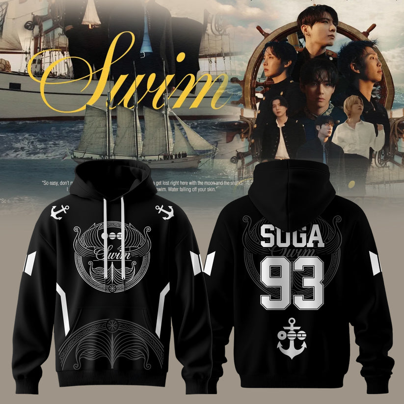BTS – Swim Arirang Album Mixed Mesh Hoodie