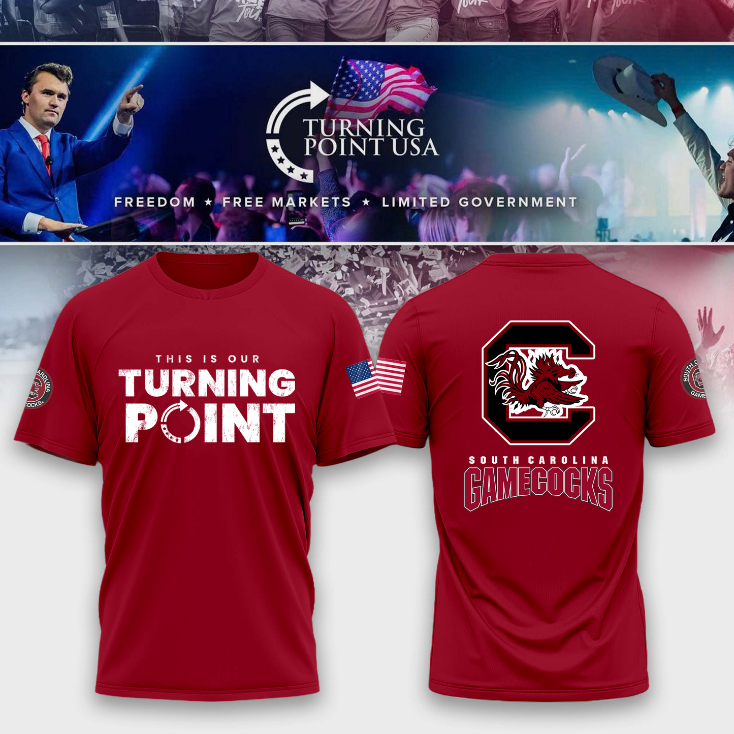 South Carolina Gamecocks Freedom Tshirt