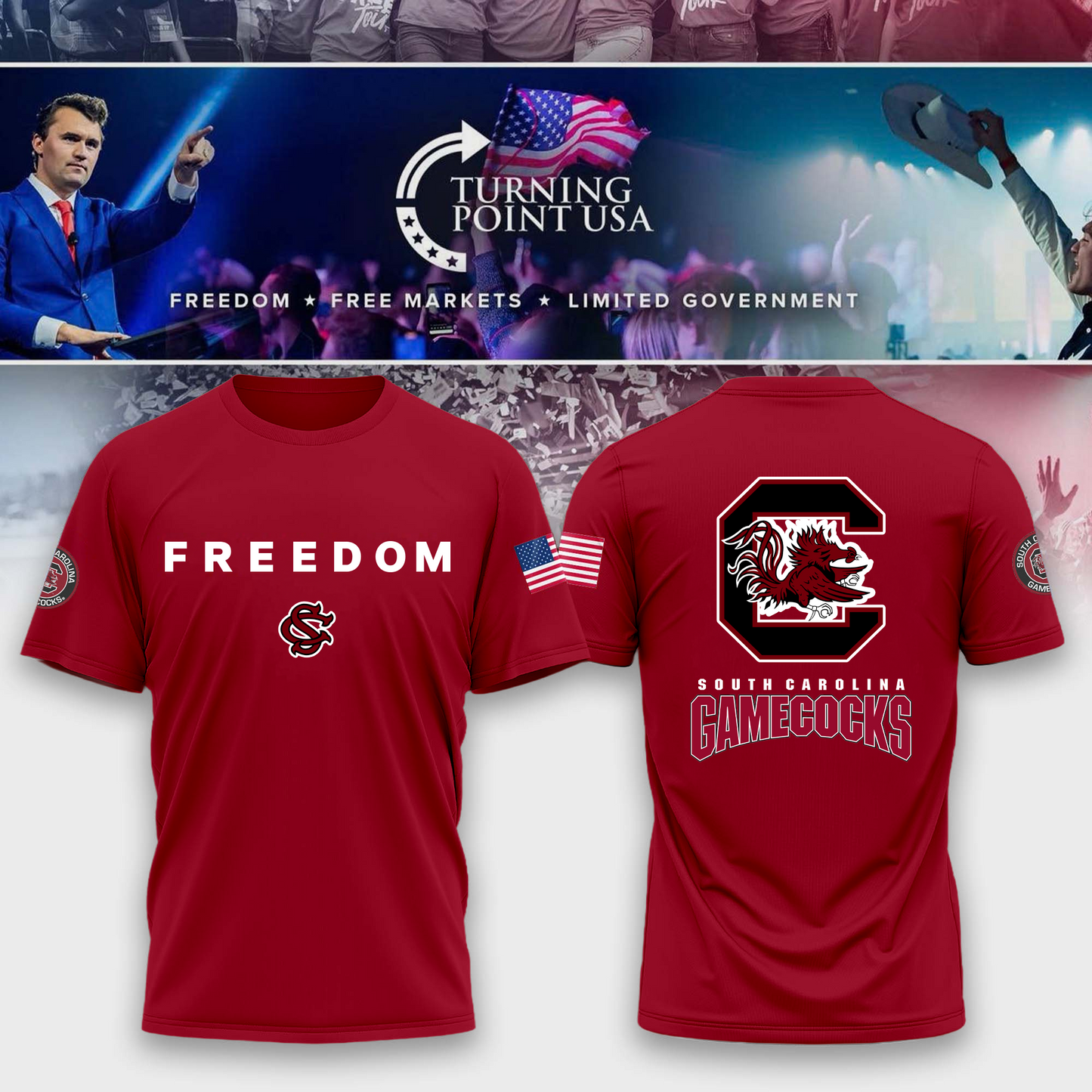South Carolina Gamecocks Freedom Tshirt