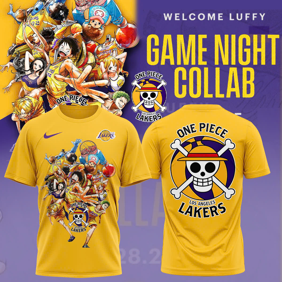 LA Lakers vs OnePiece TShirt