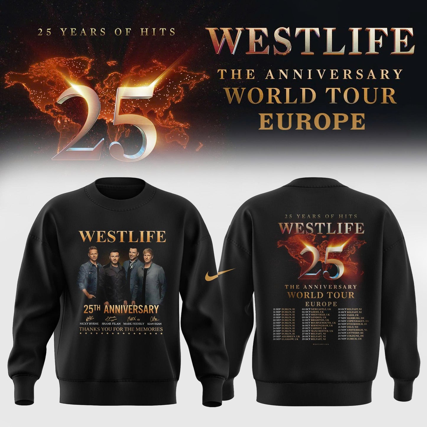 _ Westlife 25 – The Anniversary World Tour 2026 Edition