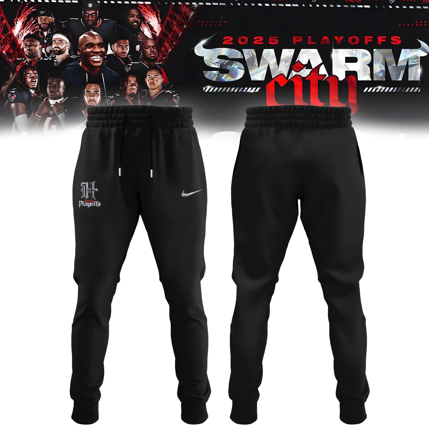 _ Houston Texans 2025 NFL Playoffs S.W.A.R.M. City Special Edition Hoodie