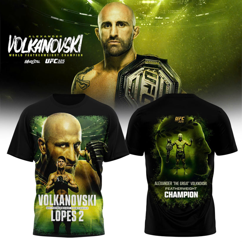 Alexander Volkanovski UFC 325 Featherweight Champion T-Shirt