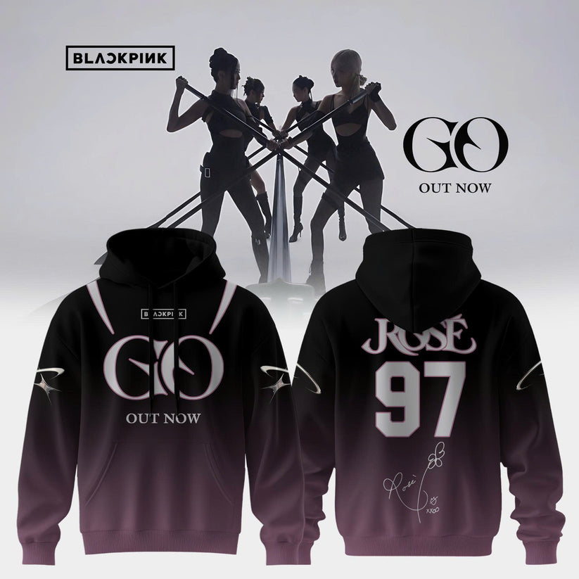 BLACKPINK ‘GO’ OUT NOW – Hoodie ( Rose )