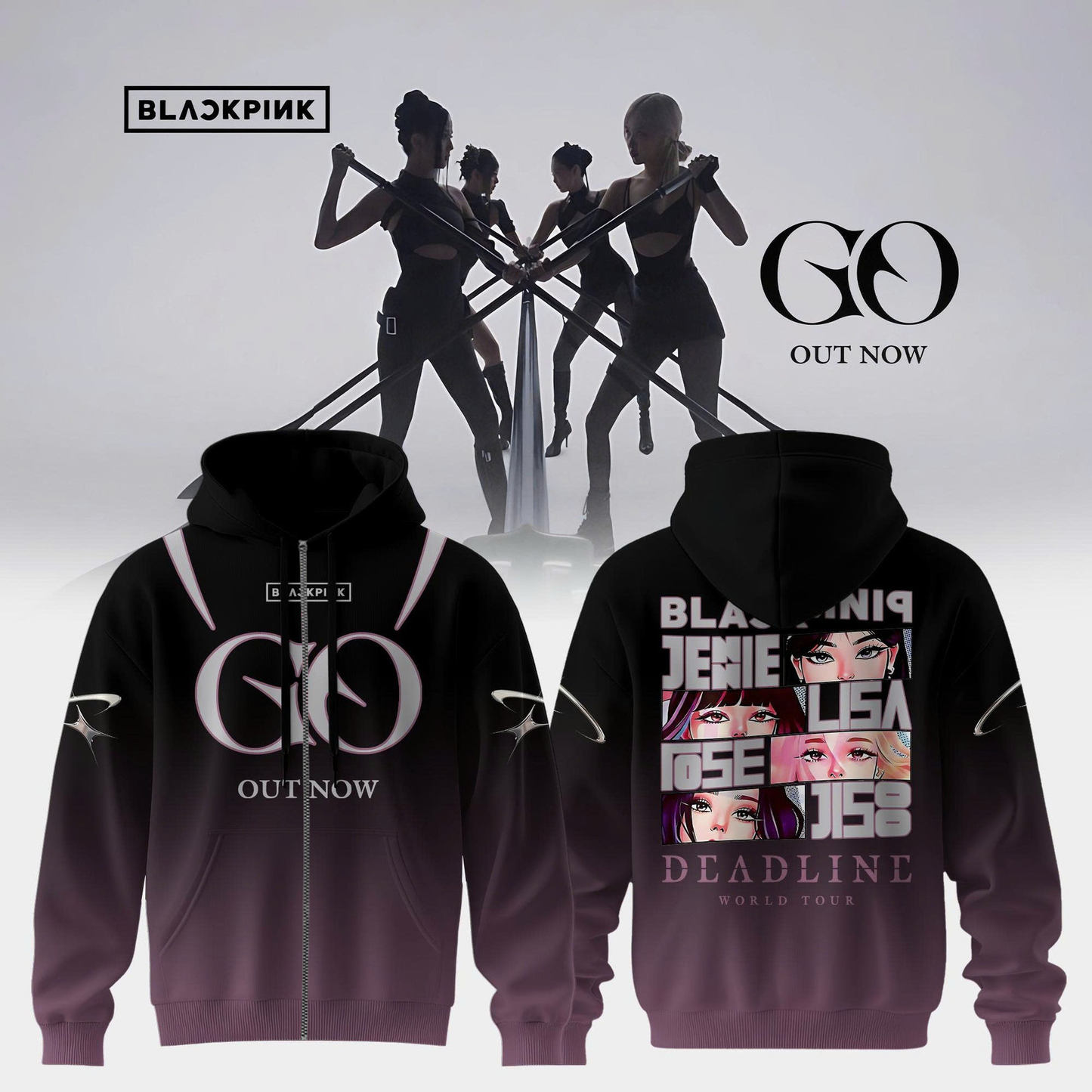 BLACKPINK ‘GO’ OUT NOW – Zip Hoodie
