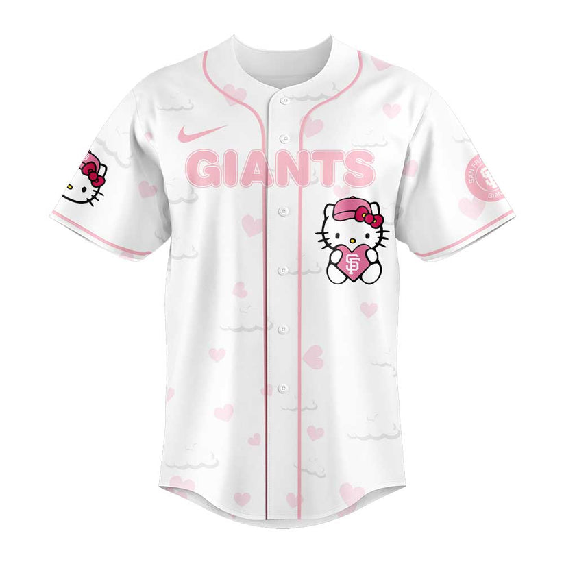 Limited Edition San Francisco Giants x Hello Kitty Night Plus Jersey