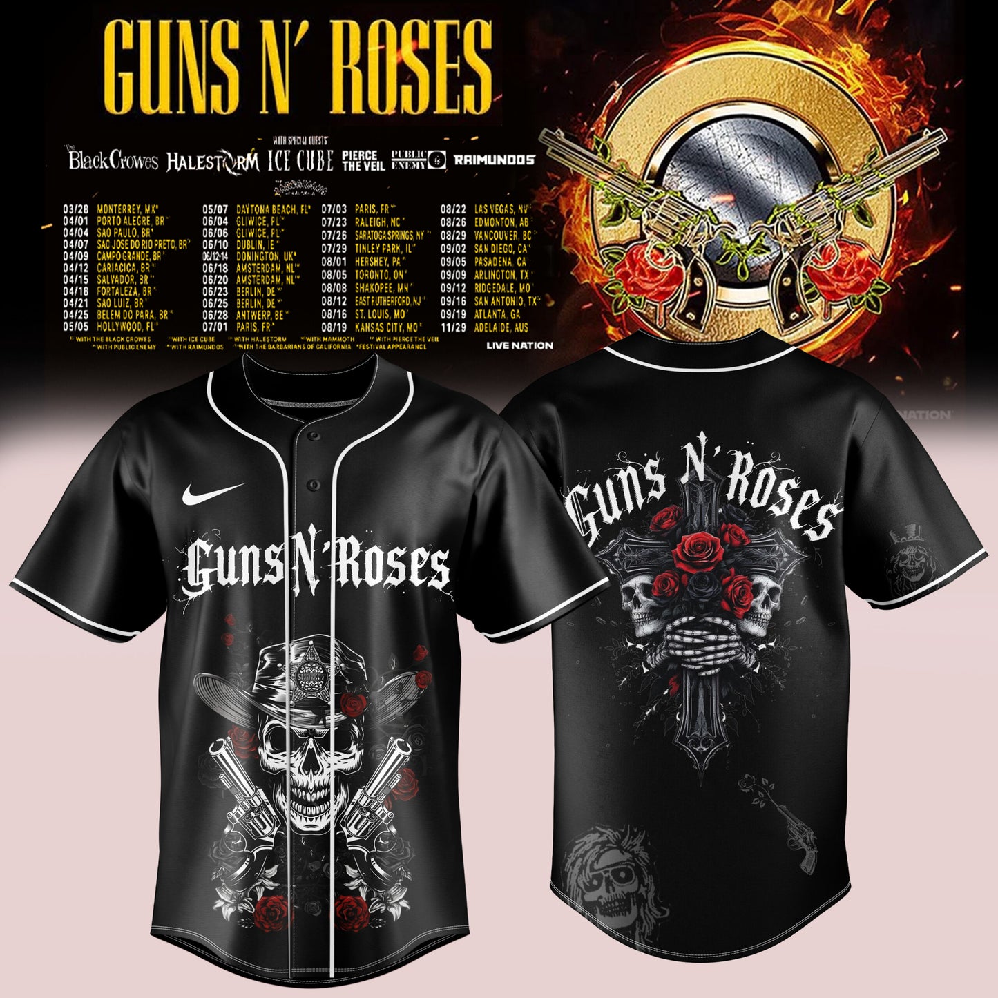 _Guns N’ Roses 2026 TOUR JERSEY IS HERE – LIMITED EDITION 🔥