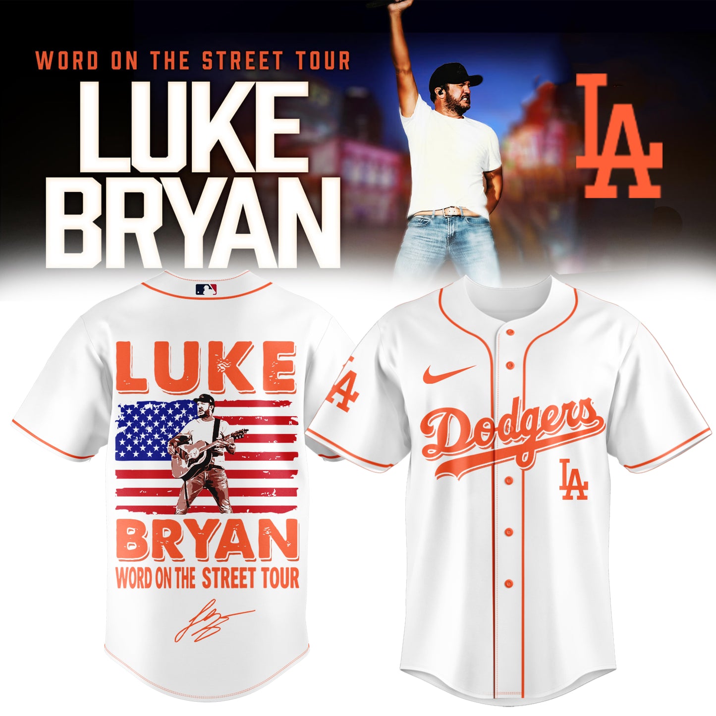Baseball 🇺🇸 X  Luke Bryan – Word On The Street Tour