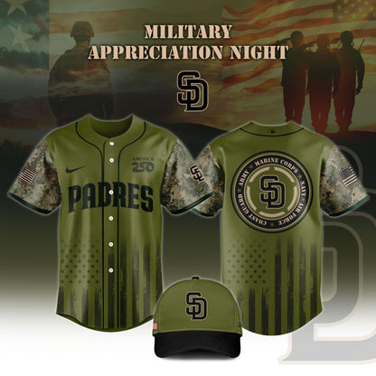 .Baseball x Military Appreciation 250 America Jersey Limited Edition 2026 V1