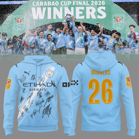 MC 2026 Carabao Cup Winners Limited Edition Hoodie