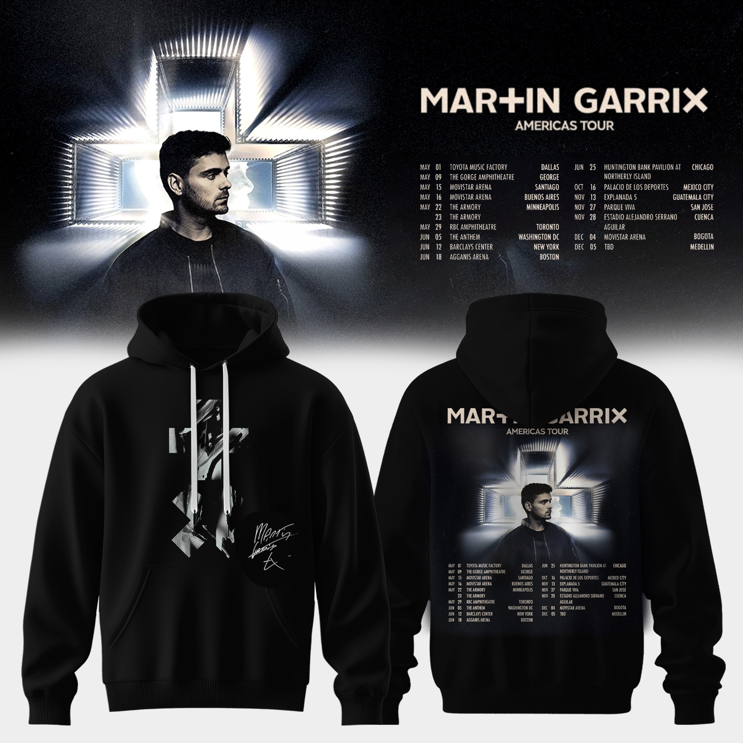 Martin Garrix AMERICAS TOUR signed Hoodie