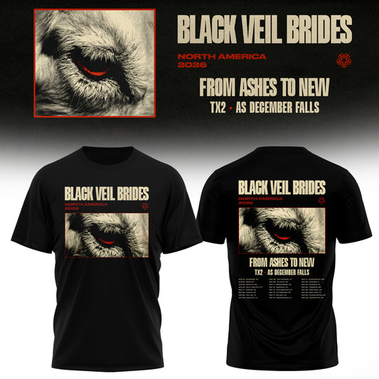 Black Veil Brides – From Ashes To New Tour (North America 2026) Limited Tshirt