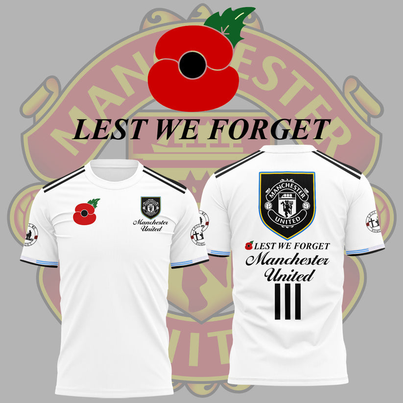 🌺 Manchester United FC 🌺 Lest We Forget 2025 Limited Edition Combo TShirt