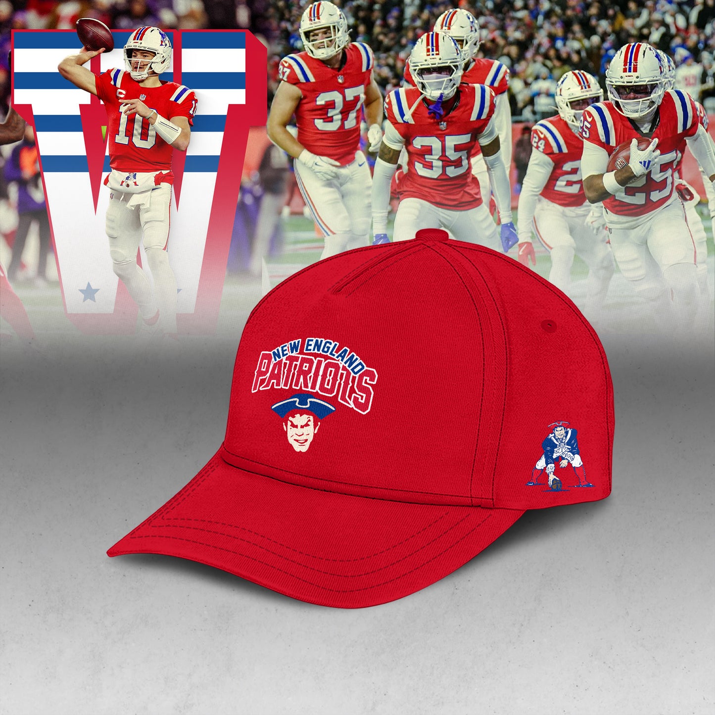 _ New England Patriots Classic Logo Special Edition Hoodie 2025